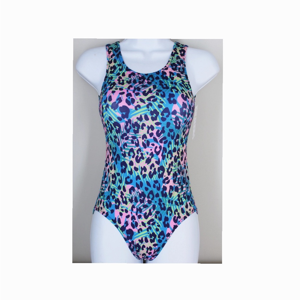Tropical Leopard Susie Q Leotard for girls